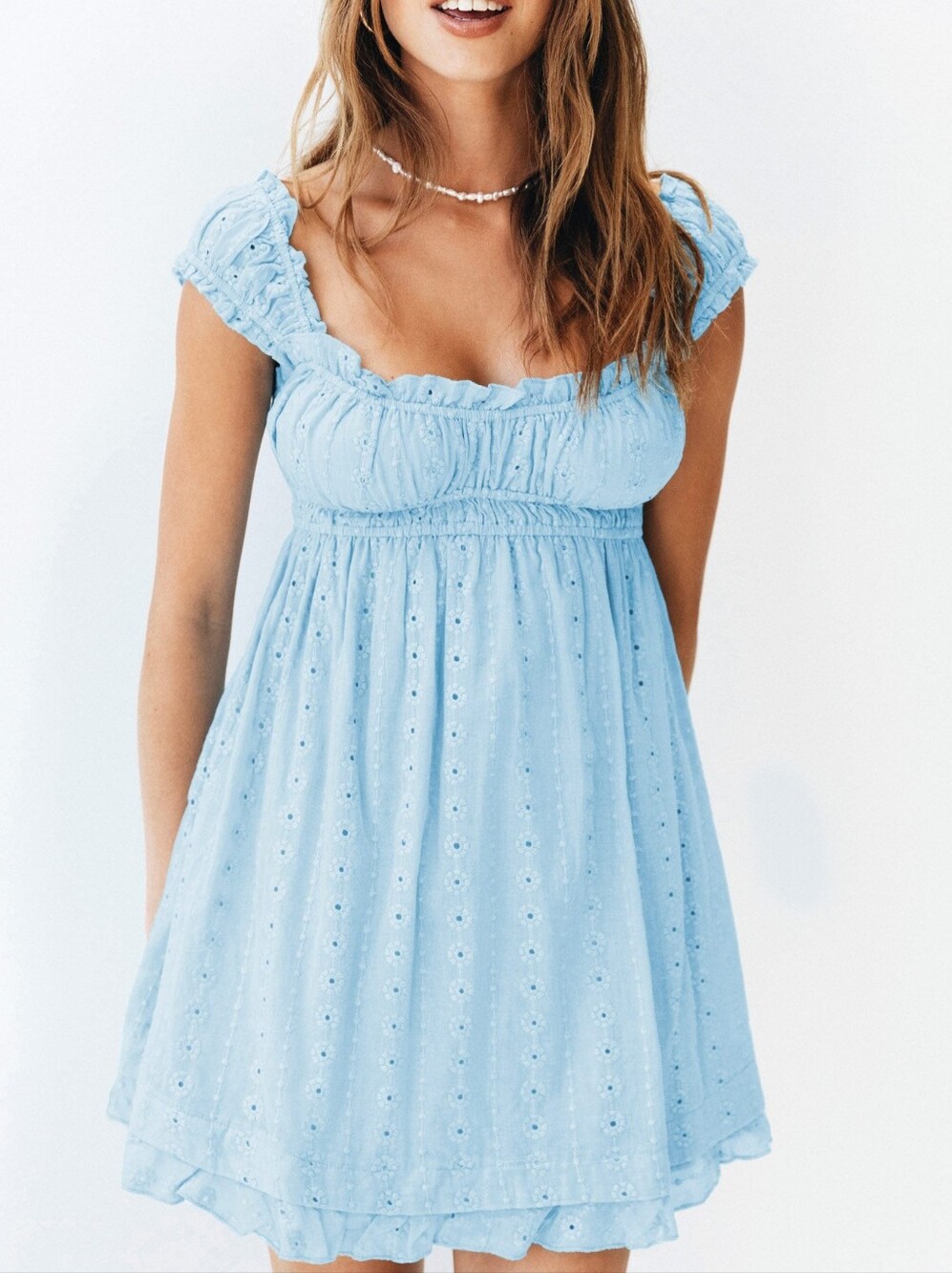 Princess Polly Blue Carlita Mini Dress. NWT - Picture 3 of 9
